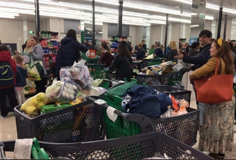 Coronavirus, supermercados Madrid