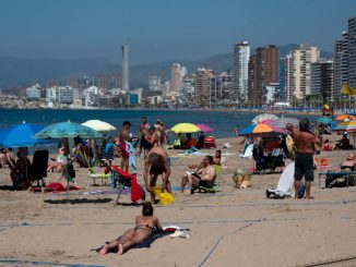 Turistas en España