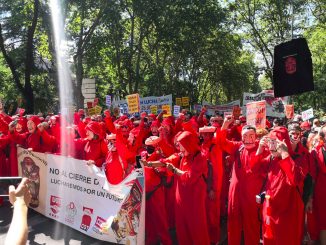 Manifestación contra los cierres de Nissan en Cataluña.