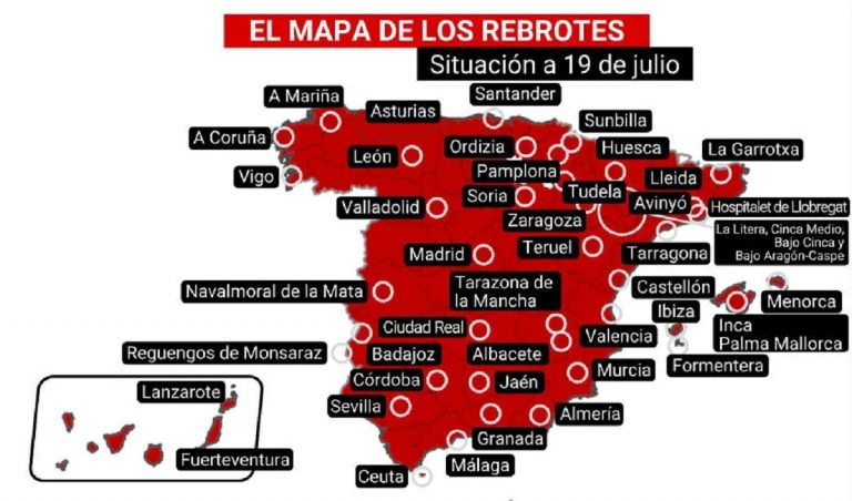 mapa rebrotes espana