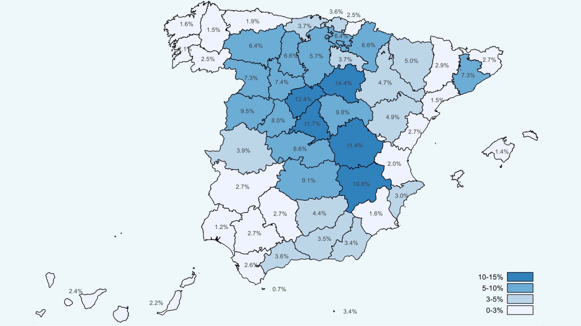 Mapa de eroprevlencia en España