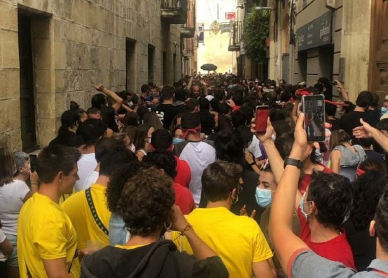 vilafranca fiesta sin mascarilla