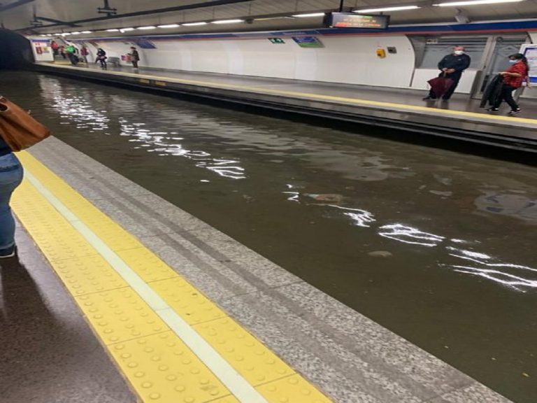 Metro Madrid inundado jpg