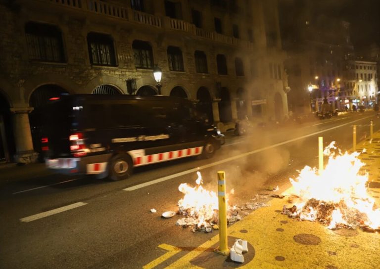 Disturbios Barcelona Burgos