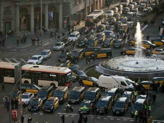 taxi barcelona protestas