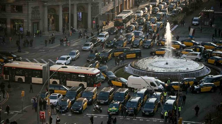 Taxi Barcelona protestas