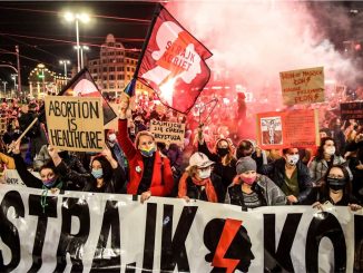protesta en polonia