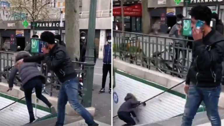 Expulsado de Franci por empujar una mujer en el Metro de París