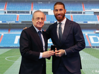 Sergio Ramos y Florentino Pérez