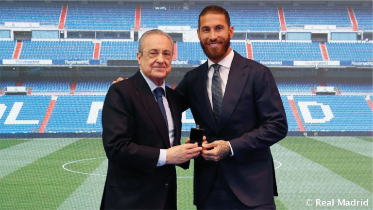 Florentino Pérez y Sergio Ramos