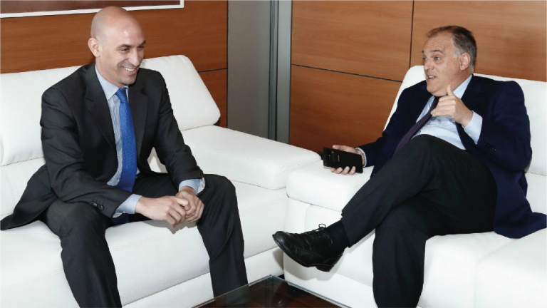 Luis Rubiales y Javier Tebas