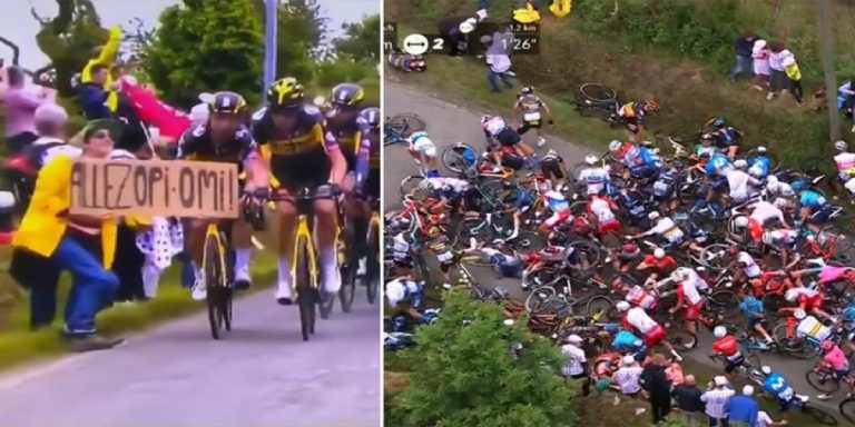 Tour de Francia Accidente