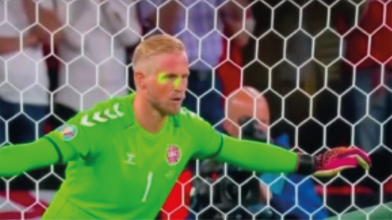 Kasper Schmeichel laser