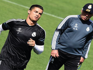 Carlo Ancelotti y Cristiano Ronaldo