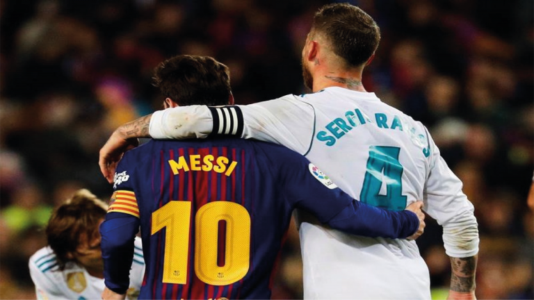 Sergio Ramos y Lionel Messi