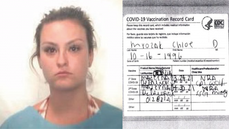 Arrestada Falsificar Carnet de Vacunación