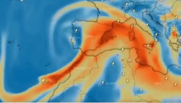 Dioxido de azufre del volcán de La Palma