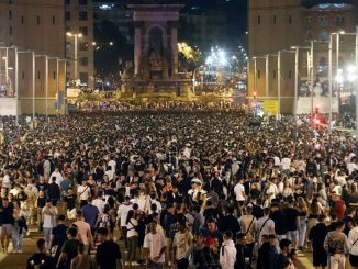 Barcelona, macrobotellón por la Merced