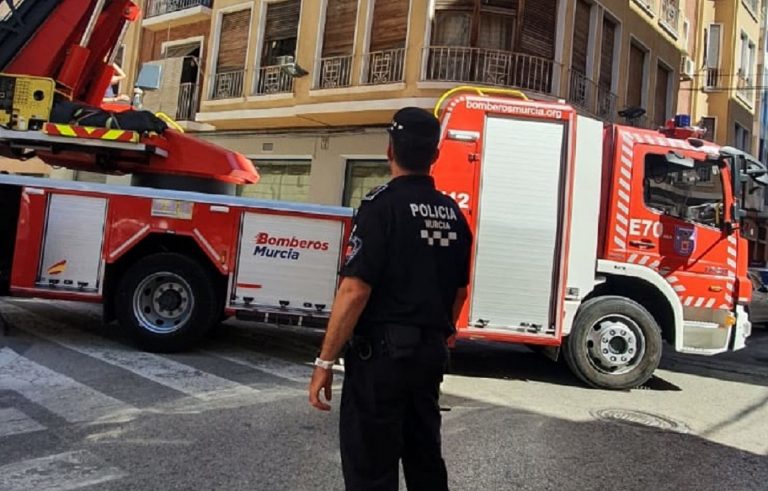 Detenido en Murcia por quemar su casa