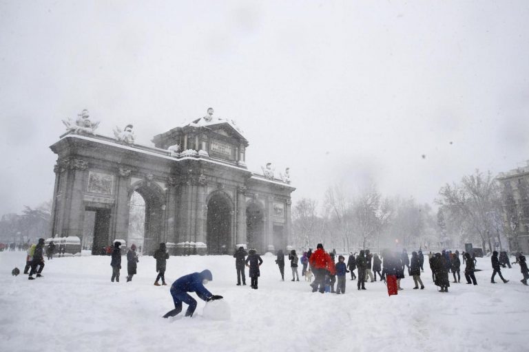 Previsión de nevadas en España