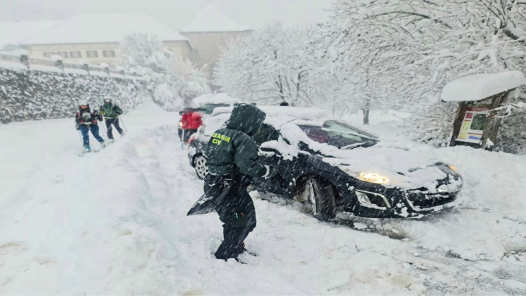 Temporal de nieve carreteras