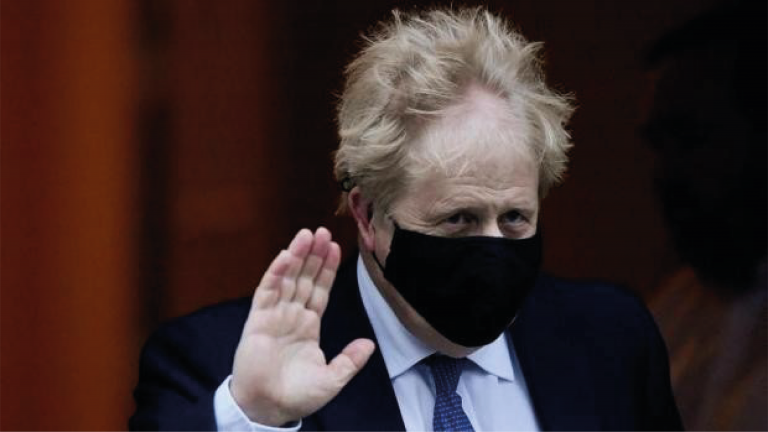 Boris Johnson mascarillas