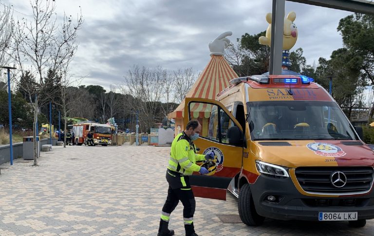 heridos Parque Atracciones Madrid