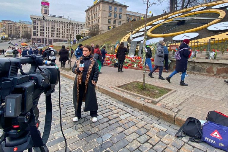 periodista búnker Ucrania