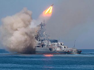 barcos rusos bombardean Odesa