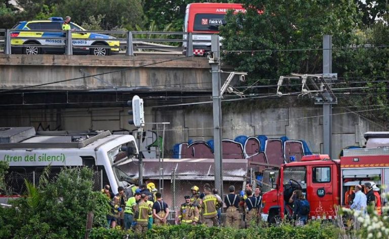 tren accidente Sant Boi