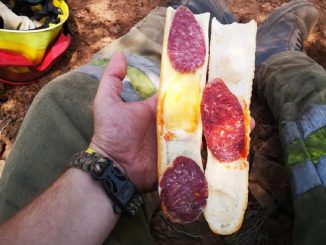 foto viral bocadillo bomberos