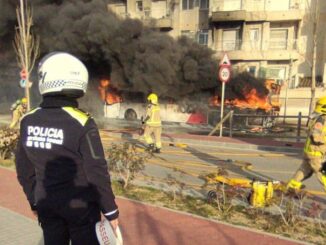 incendio autobús Blanes