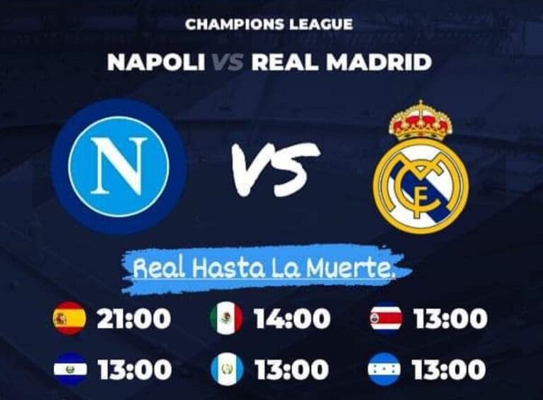 nápoles real madrid dónde ver