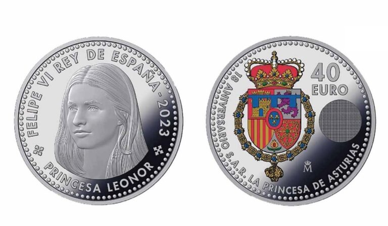 moneda princesa Leonor