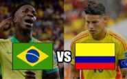 Brasil Colombia horario donde ver