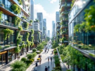 Vista panoramica di Barcellona, simbolo di innovazione