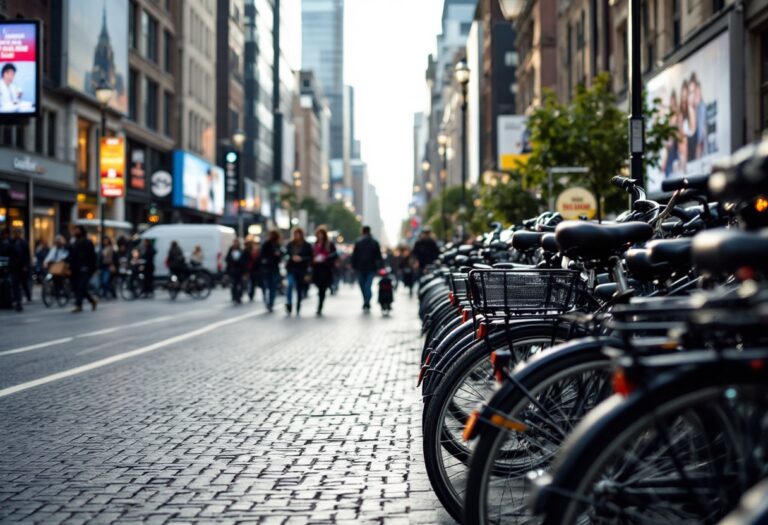 Repartitore in bicicletta nel settore del delivery in Spagna