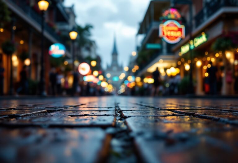 Immagine del luogo dell'atropello masivo a Nueva Orleans
