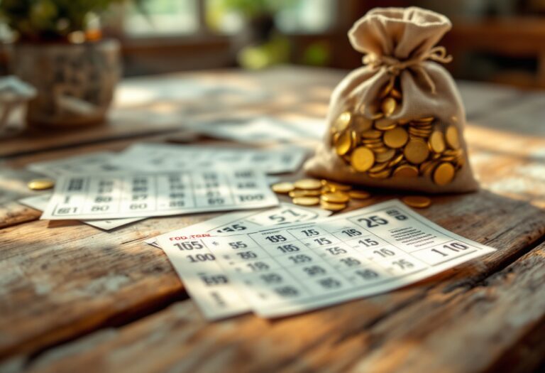 Un afortunado ganador de la Bonoloto con su premio