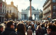 Manifestazione in Spagna contro il decreto ómnibus