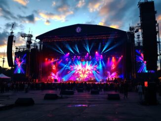 Immagine del Festival di Sanremo con artisti sul palco