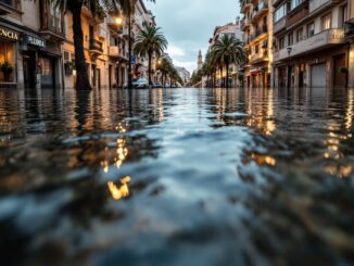 Inondazioni recenti a Valencia che distruggono prove legali