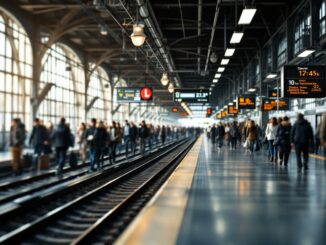Pasajeros atrapados en el caos del tren en Barcelona