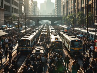 Immagine che rappresenta il caos dei trasporti Rodalies