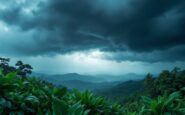 Immagine del temporal che colpisce la gala di Supervivientes