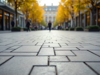 Vista della nuova piazza di fronte alla Sagrada Família