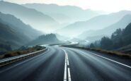Immagine della autovía AP-4 dopo la tempesta Laurence