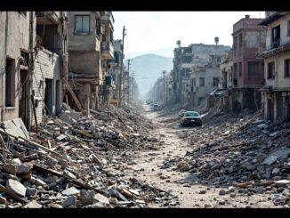 Immagine del terremoto in Birmania e i suoi effetti