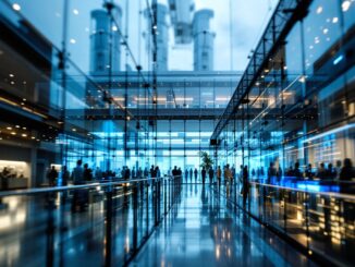 Immagine del Global Hub di AstraZeneca con innovazioni mediche