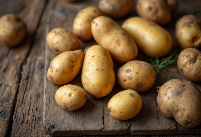 Patatas frescas y saludables en una dieta equilibrada